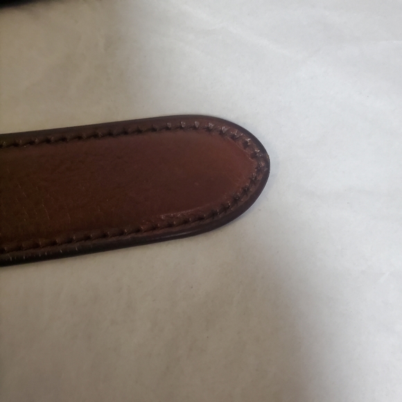 Prada Men Brown Leather Belt Size 105/42 - Picture 9 of 9